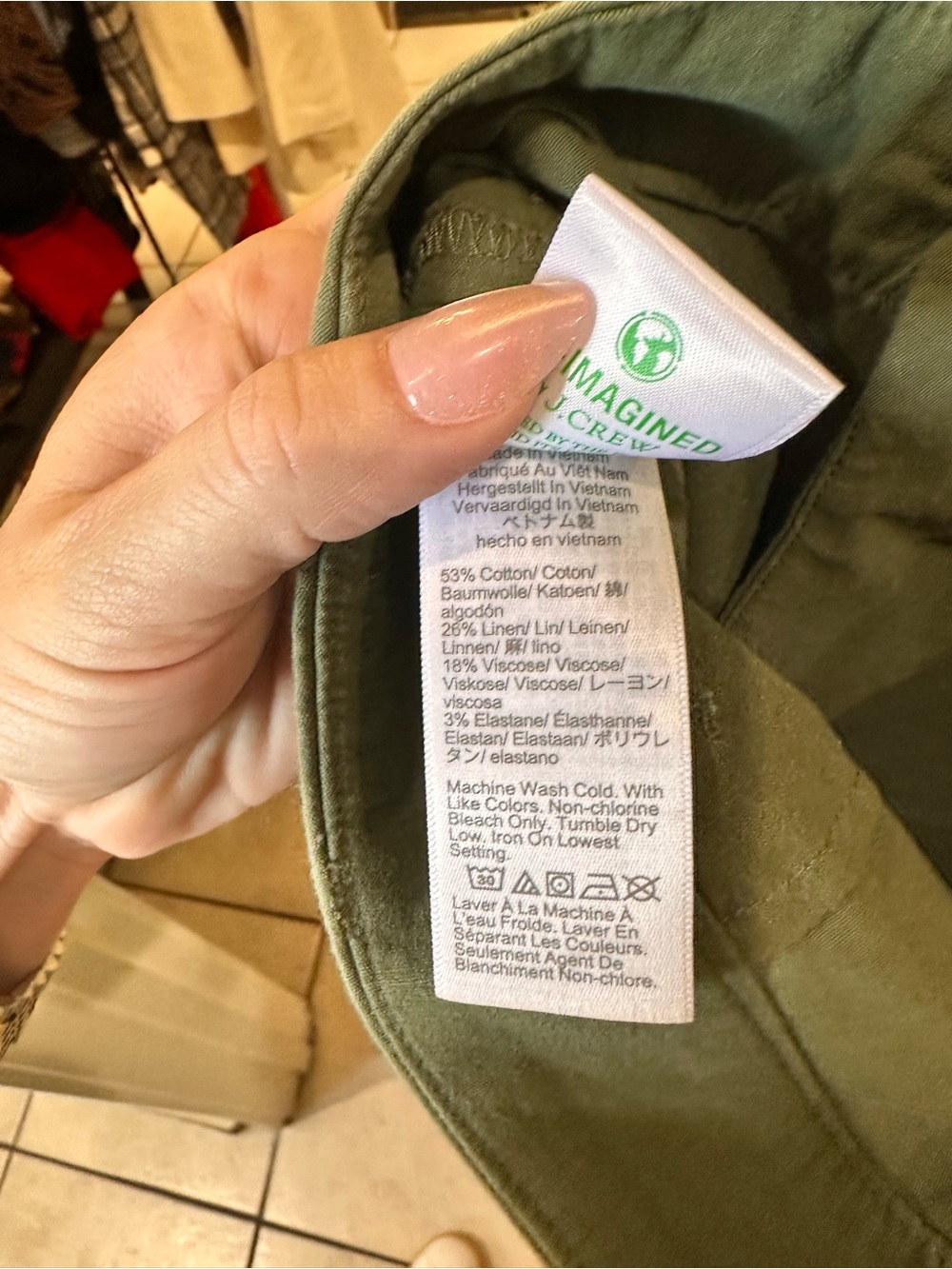 J. Crew Lizzie High-Rise Wide-Leg Utility Pants in Olive Green 25 - Picture 13 of 15